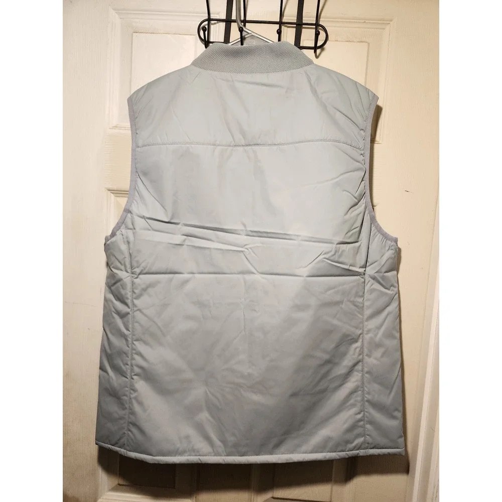 Oxford Watkins Mixed Media Vest Quarry Gray Size Medium Mens Water Repellent New